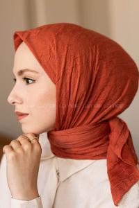 Modalamelif Bambu Eşarp Açık Kiremit