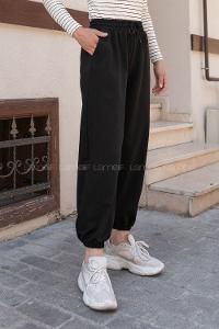 Modalamelif Bel Ve Paça Lastikli Eşofman Siyah