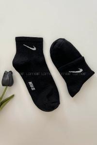 Lamelif Yarım Konç Siyah Spor Çorap