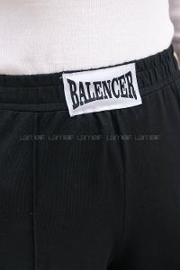 Lamelif Balancer Armalı Çımalı Eşofman Altı Siyah