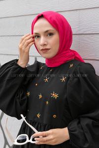 Lamelif Bambu Şal Fuşya