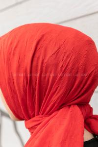 Lamelif Bambu Şal Kırmızı