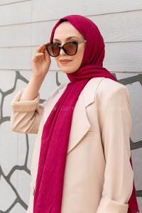 Modalamelif Bambu Şal Vişne