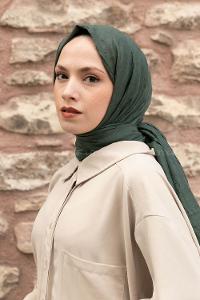 Lamelif Bambu Şal Yaprak Yeşili