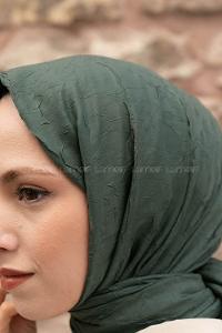 Lamelif Bambu Şal Yaprak Yeşili