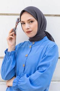 Modalamelif Ayrobin Pamuk Eşarp Antrasit