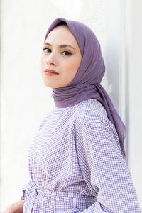 if Ayrobin Pamuk Eşarp Lila