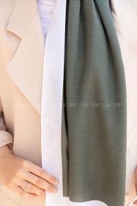 Modalamelif Çağla Yeşili  Ekru Monogram Şal