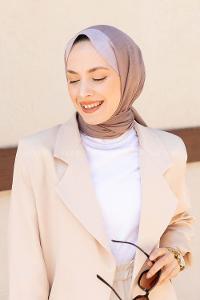 Modalamelif Soft Kahve Monogram Şal