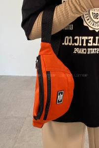 Orange Buckle Skin Hand Bag Bag