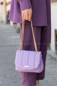 Lilac With Suspenders Skin Hand Bag Bag