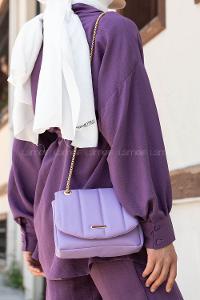Lilac With Suspenders Skin Hand Bag Bag