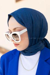 Indigo Cotton Fabric Straight Shawl