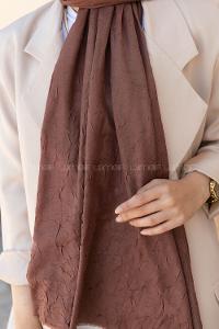 Lamelif Bambu Şal Tozlu Kahve