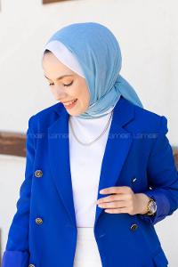 Modalamelif Monogram Şal Turkuaz