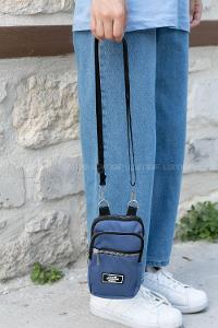 Blue With Suspenders Kumas Hand Bag Bag