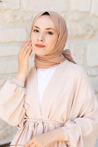 Lamelif Camel Pamuk Vual Şal