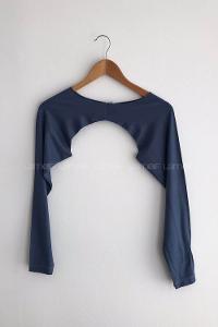Navy Blue Medium Crew Neck Long Arm Unprinted Oversleeve