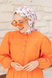 Broken Pearl Cotton Fabric Straight Shawl