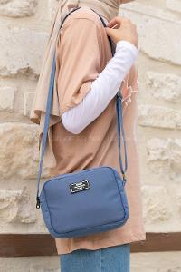 Blue Without Accessories Rope Hand Bag Bag