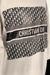 Light Grey Crew Neck Cotton Printed Tunic