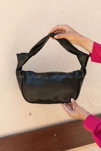Black Buckle Skin Hand Bag Bag