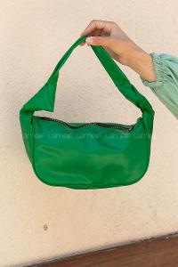 Green Buckle Skin Hand Bag Bag