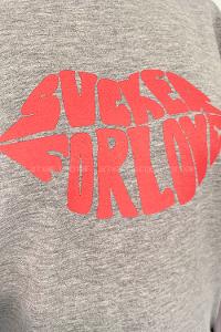 Gray Crew Neck Short Arm Cotton Printed T-shirt