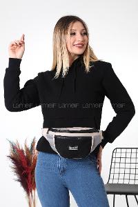 Bohemian Gray Buckle Skin Hand Bag Bag