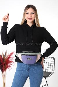 Lilac-12 Buckle Skin Hand Bag Bag