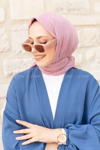 Powder Crepe Fabric Straight Scarf