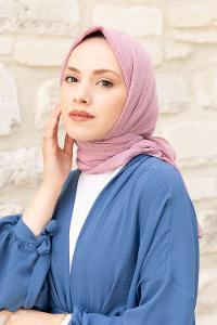 Powder Crepe Fabric Straight Scarf
