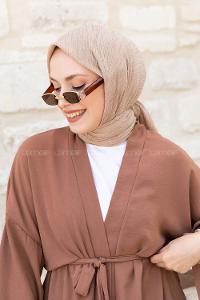 Stone Crepe Fabric Straight Scarf