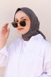 Modalamelif Pano Pamuk Esarp Füme