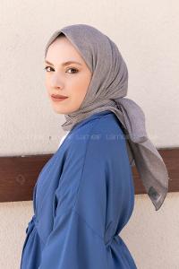 Modalamelif Pano Pamuk Esarp Koyu Gri