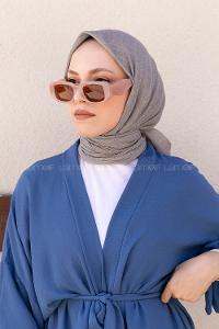 Modalamelif Pano Pamuk Esarp Koyu Gri