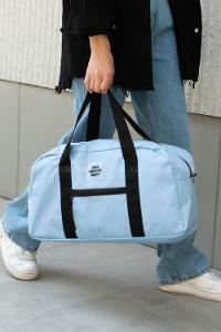 Ice Blue Buckle Skin Hand Bag Bag