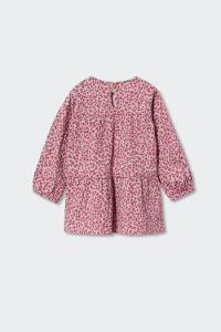 Rose Crew Neck Cotton Printed Dresess