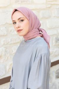 Modalamelif Pano Pamuk Eşarp Pudra