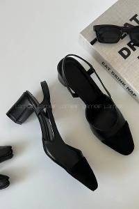 Black Heeled Suede Shoes