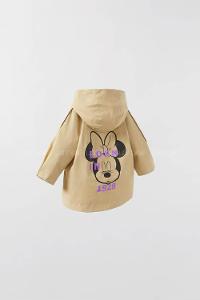 Brown With Milk Long Arm Without Accessories Parachute Fabric Trench Coat