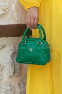 Green Buckle Skin Hand Bag Bag