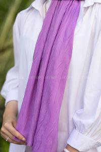 Lavender Cotton Fabric Straight Shawl