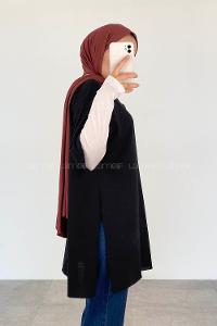 Black Crew Neck Half Arm Arm Cotton Unprinted T-shirt