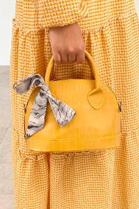 Ocher With Suspenders Skin Hand Bag Bag