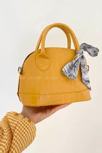 Ocher With Suspenders Skin Hand Bag Bag