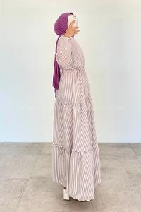 Lilac22 Crew Neck Cotton Printed Dresess