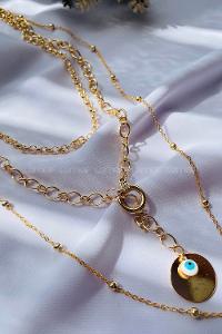 Gold Gold Straight Necklace