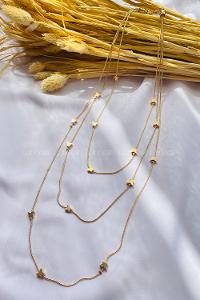 Gold Gold Straight Necklace