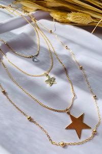 Gold Gold Straight Necklace